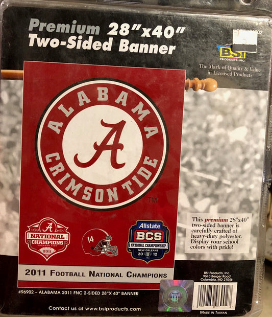 Alabama Crimson Tide Flag 3x5 BSI 2012 National Champ