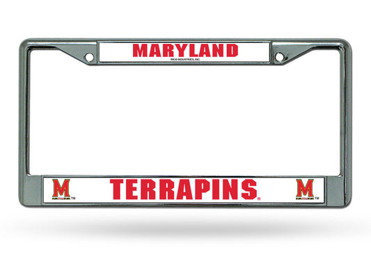 Maryland Terrapins License Plate Frame Chrome