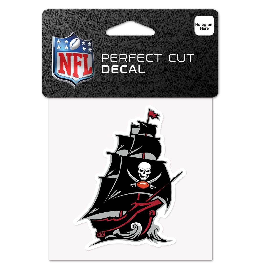 Tampa Bay Buccaneers Decal 4x4 Perfect Cut Color Secondary Logo - Special Order