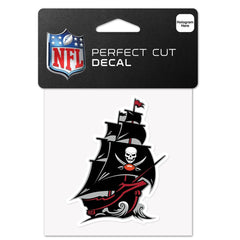 Tampa Bay Buccaneers Decal 4x4 Perfect Cut Color Secondary Logo - Special Order