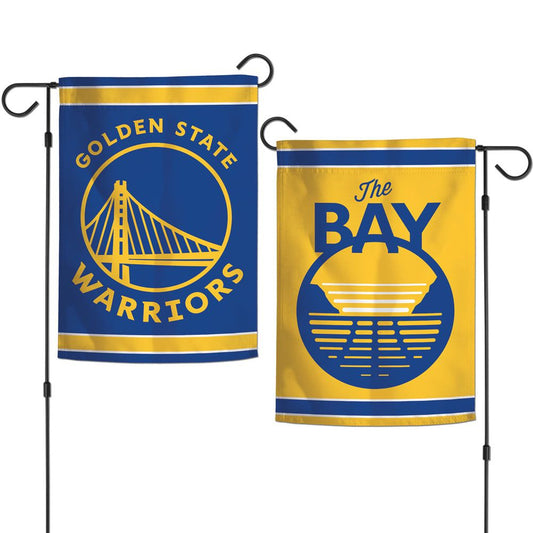 Golden State Warriors Flag 12x18 Garden Style 2 Sided - Special Order