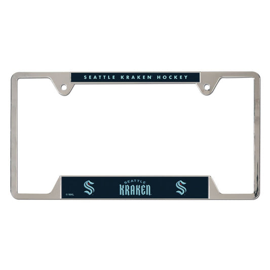 Seattle Kraken License Plate Frame Metal - Special Order