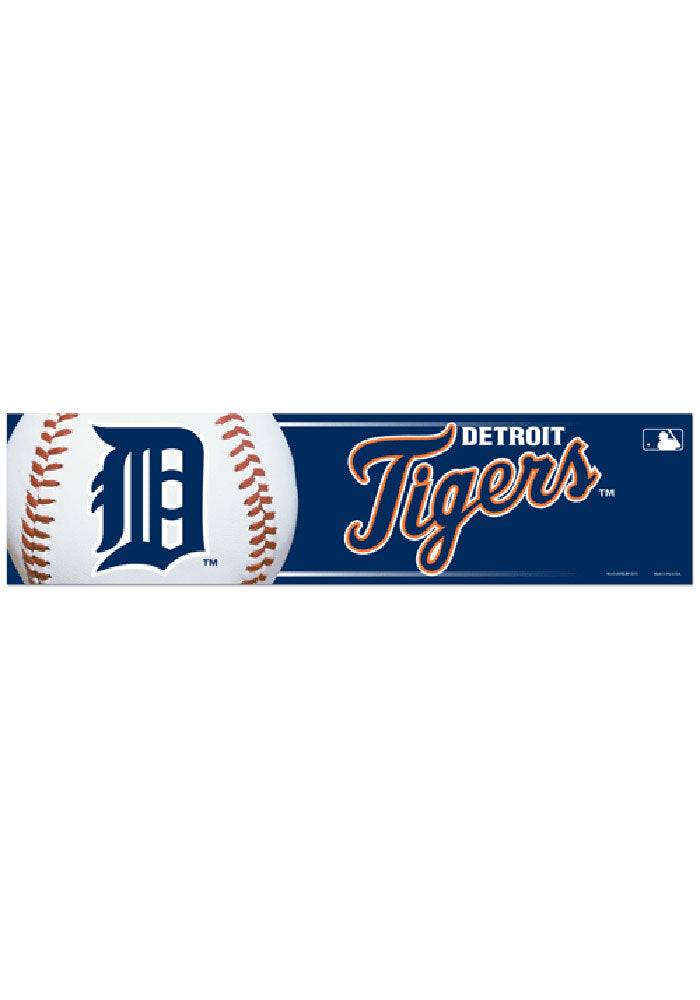 Detroit Tigers Decal 3x12 Bumper Strip Style - Special Order