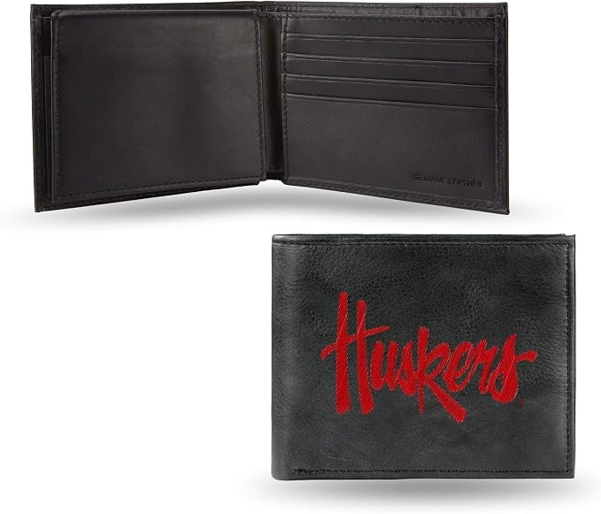 Nebraska Cornhuskers Embroidered Billfold Wallet Script Logo CO