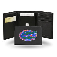 Florida Gators Wallet Trifold Leather Embroidered - Special Order