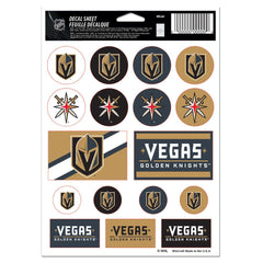 Vegas Golden Knights Decal Sheet 5x7 Vinyl - Special Order