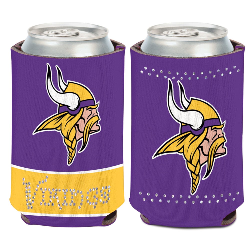 Minnesota Vikings Can Cooler Bling - Special Order