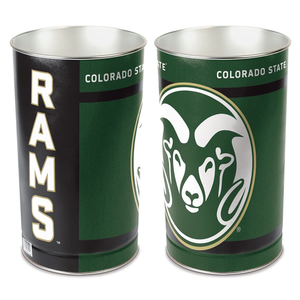 Colorado State Rams Wastebasket 15 Inch - Periodic Restock