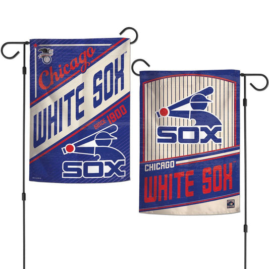 Chicago White Sox Flag 12x18 Garden Style 2 Sided Cooperstown - Special Order