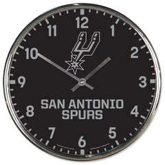 San Antonio Spurs Round Chrome Wall Clock Periodic Restock