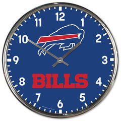 Buffalo Bills Round Chrome Wall Clock Periodic Restock