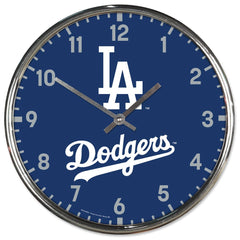 Los Angeles Dodgers Round Chrome Wall Clock Periodic Restock