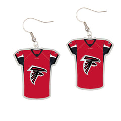 Atlanta Falcons Earrings Jersey Style Carded - Special Order