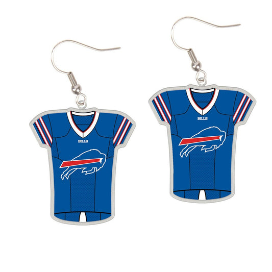 Buffalo Bills Earrings Jersey Style Carded - Special Order