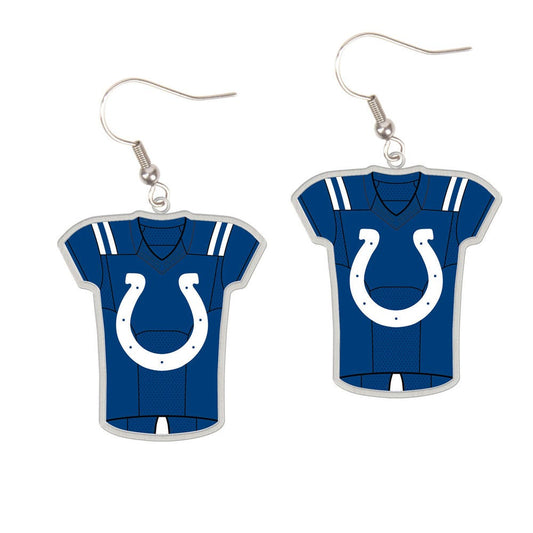 Indianapolis Colts Earrings Jersey Style Carded - Special Order