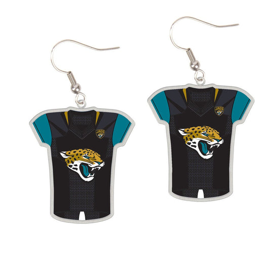Jacksonville Jaguars Earrings Jersey Style Carded - Special Order