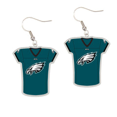 Philadelphia Eagles Earrings Jersey Style Carded - Special Order