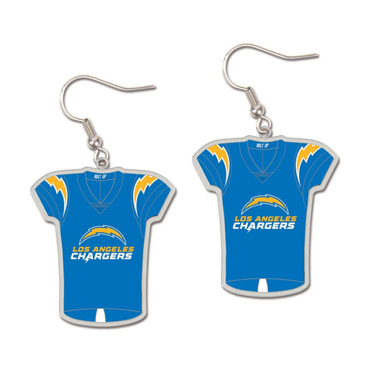 Los Angeles Chargers Earrings Jersey Style Carded - Special Order