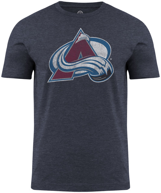 Colorado Avalanche NHL Distressed Logo Charcoal T-Shirt