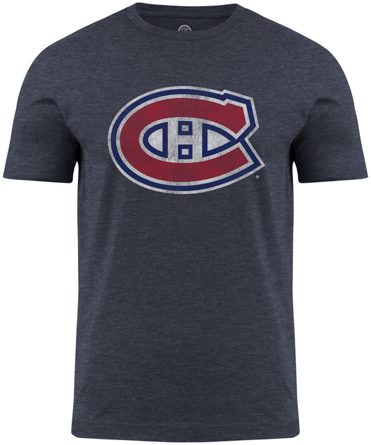 Montreal Canadiens NHL Distressed Logo NavyT-Shirt
