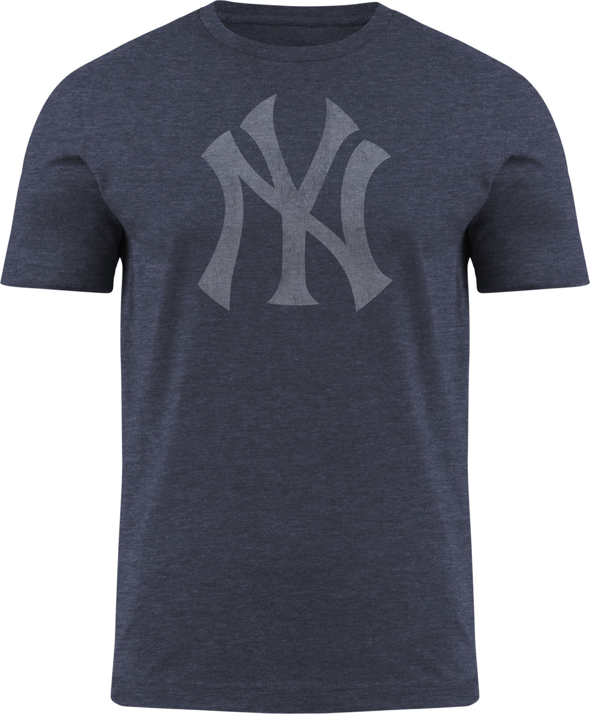 New York Yankees MLB Distressed Logo Navy T-Shirt