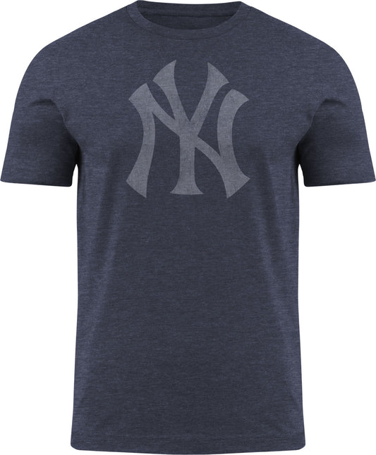 New York Yankees MLB Distressed Logo Navy T-Shirt