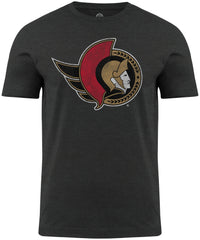 Ottawa Senators NHL Distressed Logo Charcoal T-Shirt