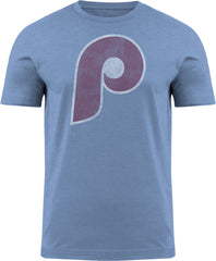 Philadelphia Phillies MLB Distressed Logo Light Blue T-Shirt