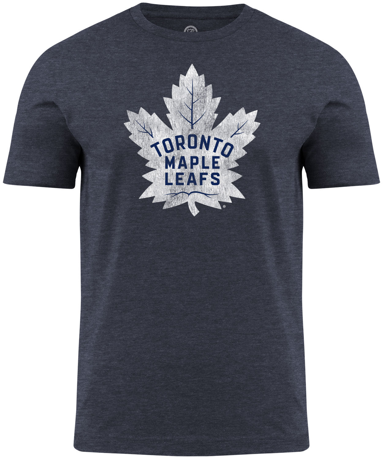 Toronto Maple Leafs NHL Distressed Logo Charcoal T-Shirt