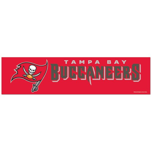 Tampa Bay Buccaneers Decal 3x12 Bumper Strip Style