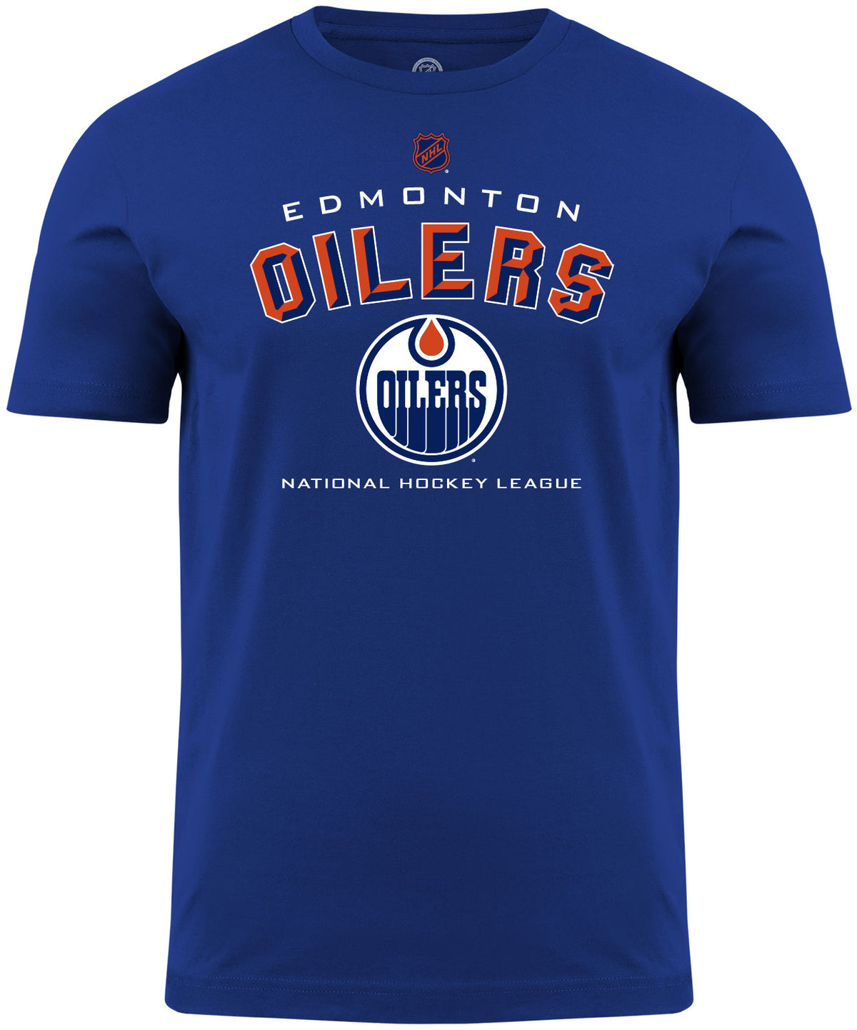 Edmonton Oilers NHL Bevel Royal Blue T-Shirt