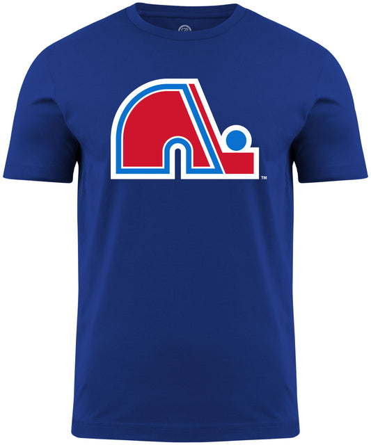 Quebec Nordiques NHL Primary Logo Royal Blue T-Shirt