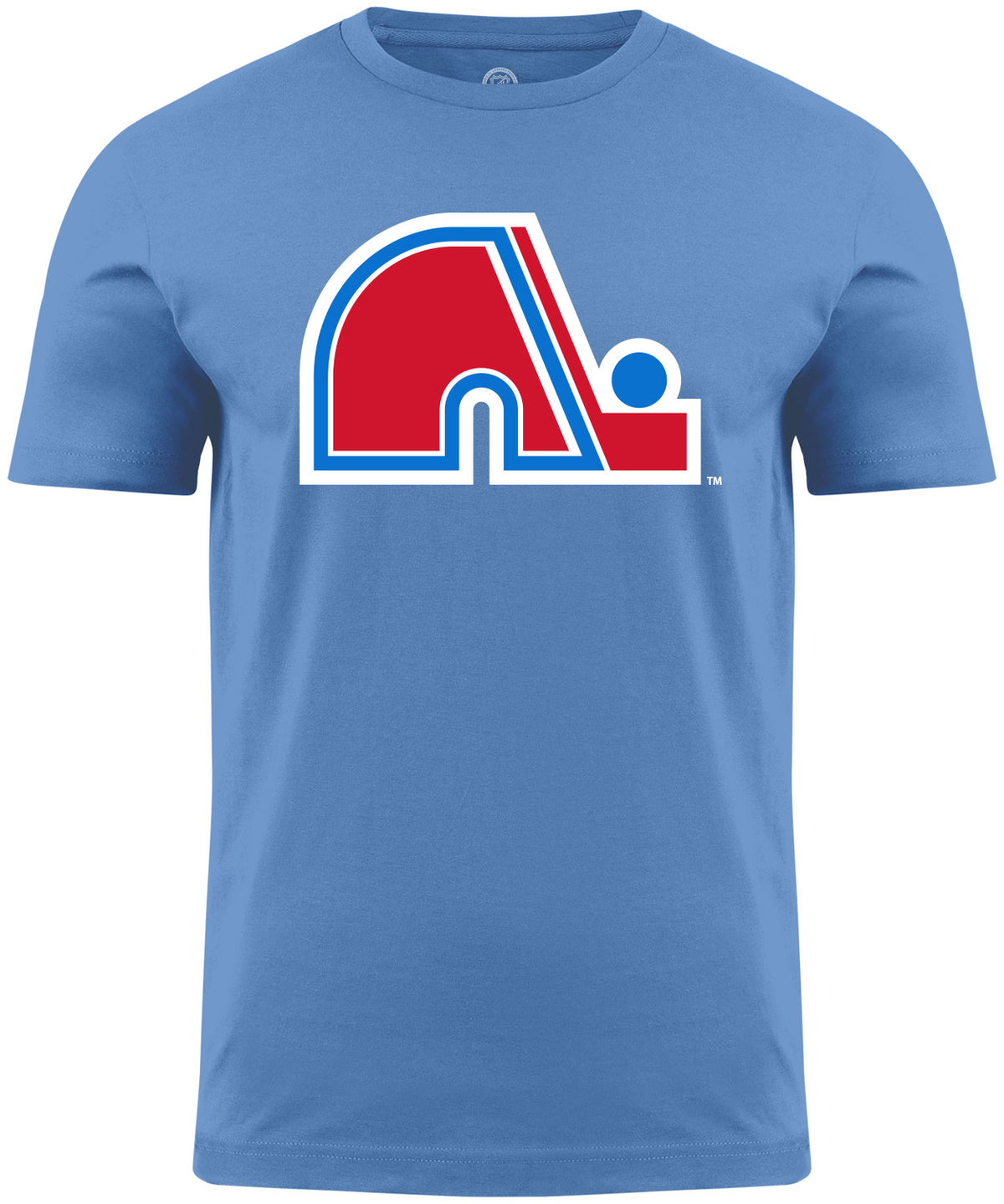 Quebec Nordiques NHL Primary Logo Light Blue T-Shirt
