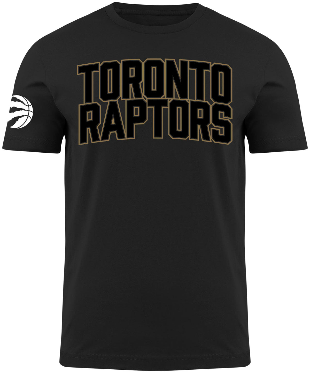 Toronto Raptors NBA Black Gold T-Shirt