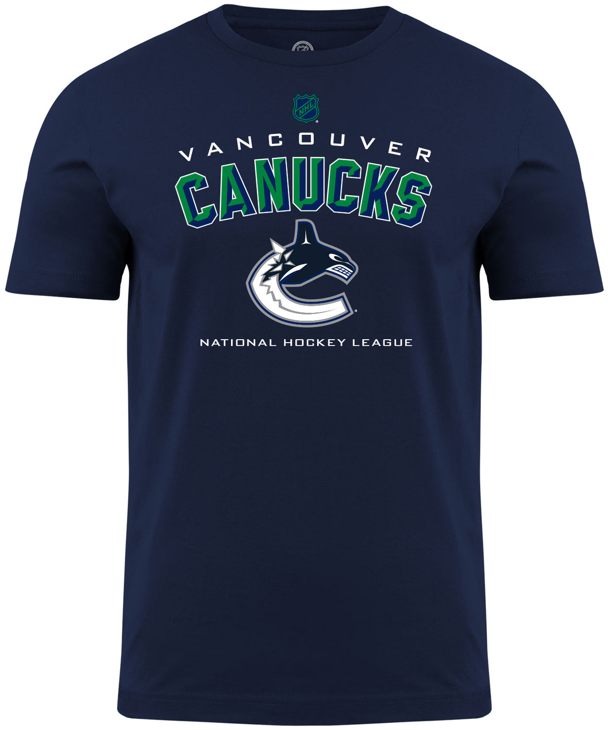 Vancouver Canucks NHL Bevel Navy T-Shirt