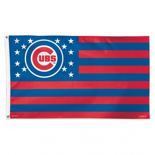 Chicago Cubs Flag 3x5 Deluxe Stars and Stripes - Special Order