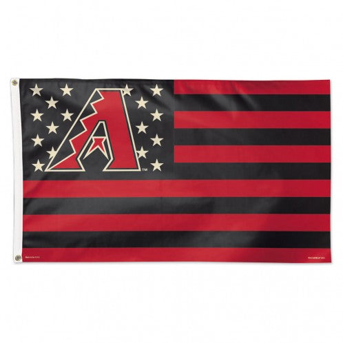 Arizona Diamondbacks Flag 3x5 Deluxe Style Stars and Stripes Design - Special Order
