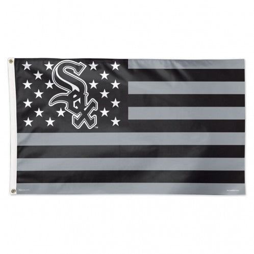 Chicago White Sox Flag 3x5 Deluxe Style Stars and Stripes Design - Special Order