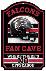 Atlanta Falcons Sign 11x17 Wood Fan Cave Design - Special Order