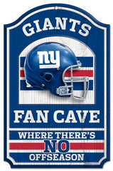 New York Giants Sign 11x17 Wood Fan Cave Design - Special Order