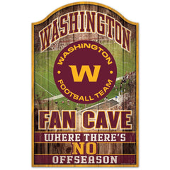 Washington Football Team Sign 11x17 Wood Fan Cave Design - Special Order