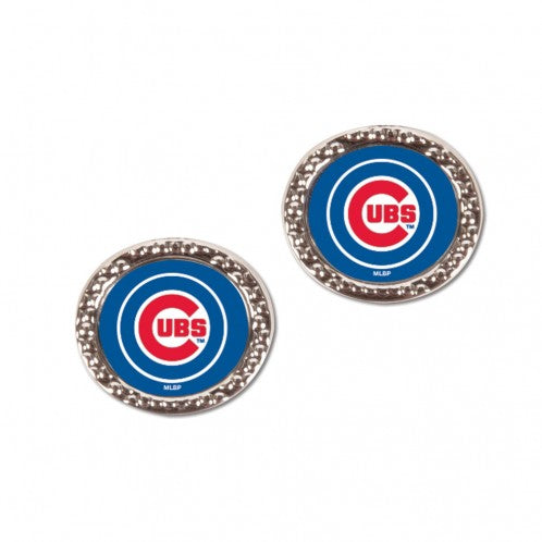 Chicago Cubs Earrings Post Style