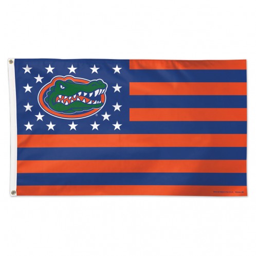 Florida Gators Flag 3x5 Deluxe Style Stars and Stripes Design - Special Order