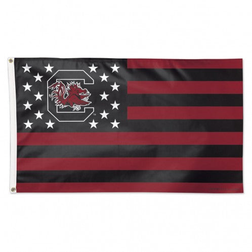 South Carolina Gamecocks Flag 3x5 Deluxe Style Stars and Stripes Design - Special Order