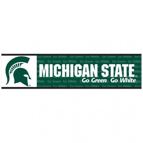 Michigan State Spartans Decal 3x12 Bumper Strip Style - Special Order