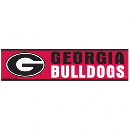 Georgia Bulldogs Decal 3x12 Bumper Strip Style - Special Order