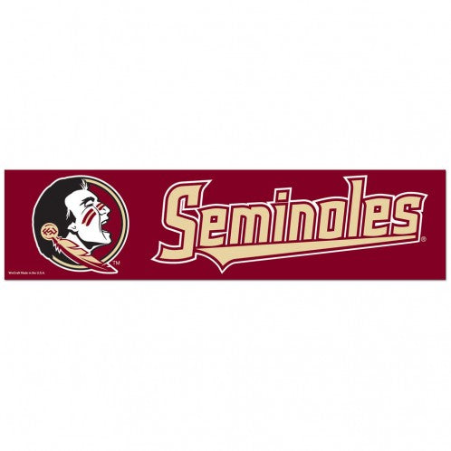 Florida State Seminoles Decal 3x12 Bumper Strip Style - Special Order