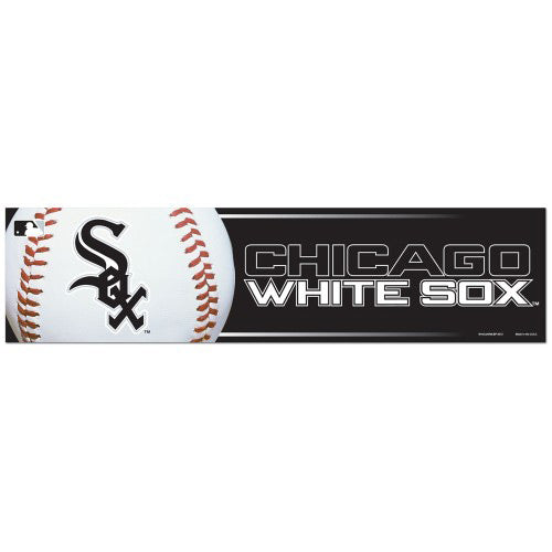Chicago White Sox Decal 3x12 Bumper Strip Style - Special Order