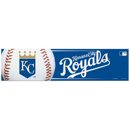 Kansas City Royals Decal 3x12 Bumper Strip Style - Special Order