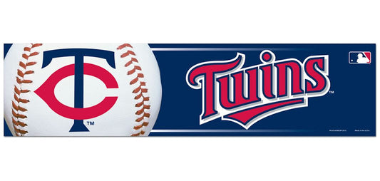 Minnesota Twins Decal 3x12 Bumper Strip Style - Special Order